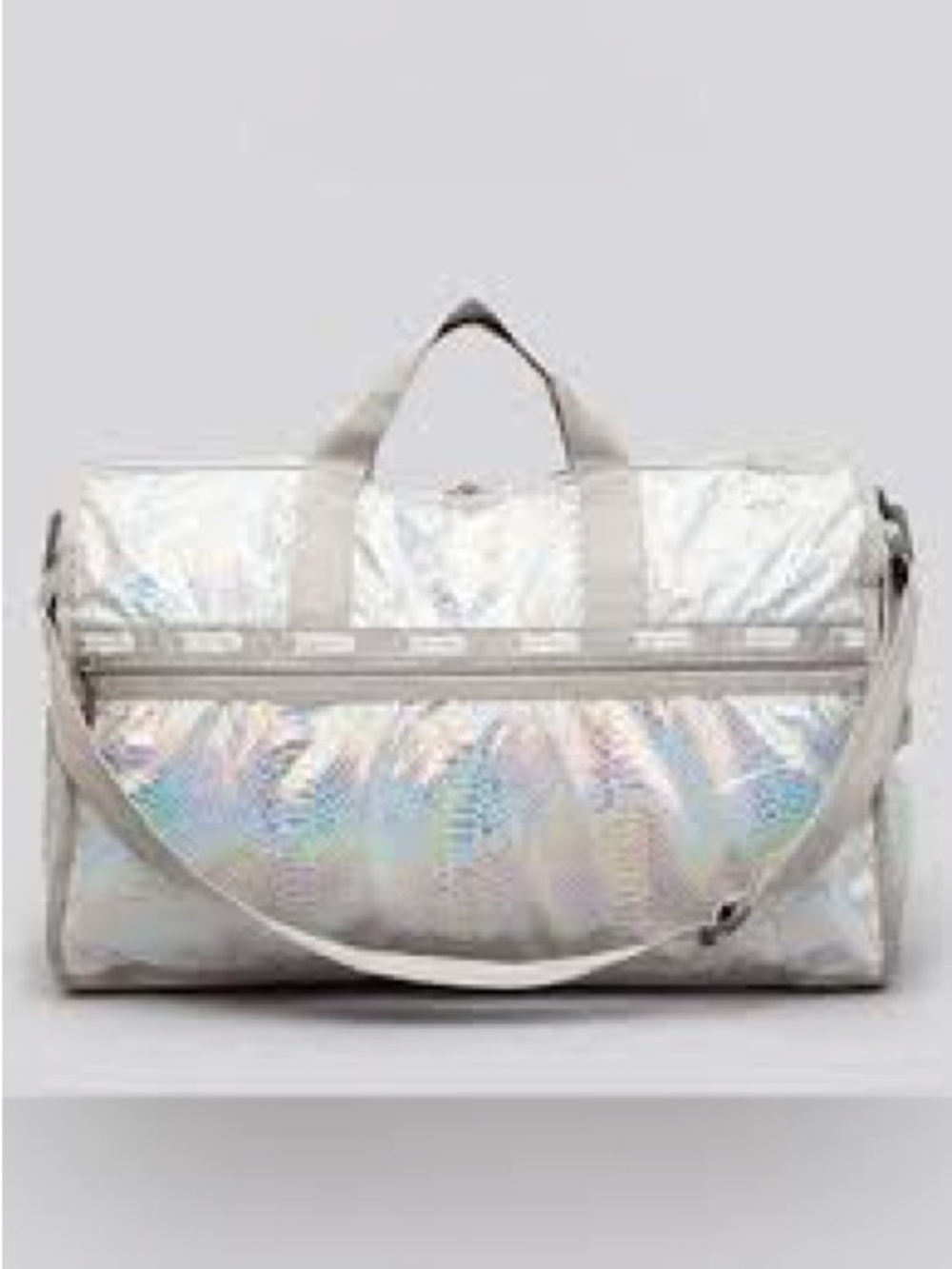 Silver Snake skin Travel Duffle Bag - Women’s Weekend Carryall